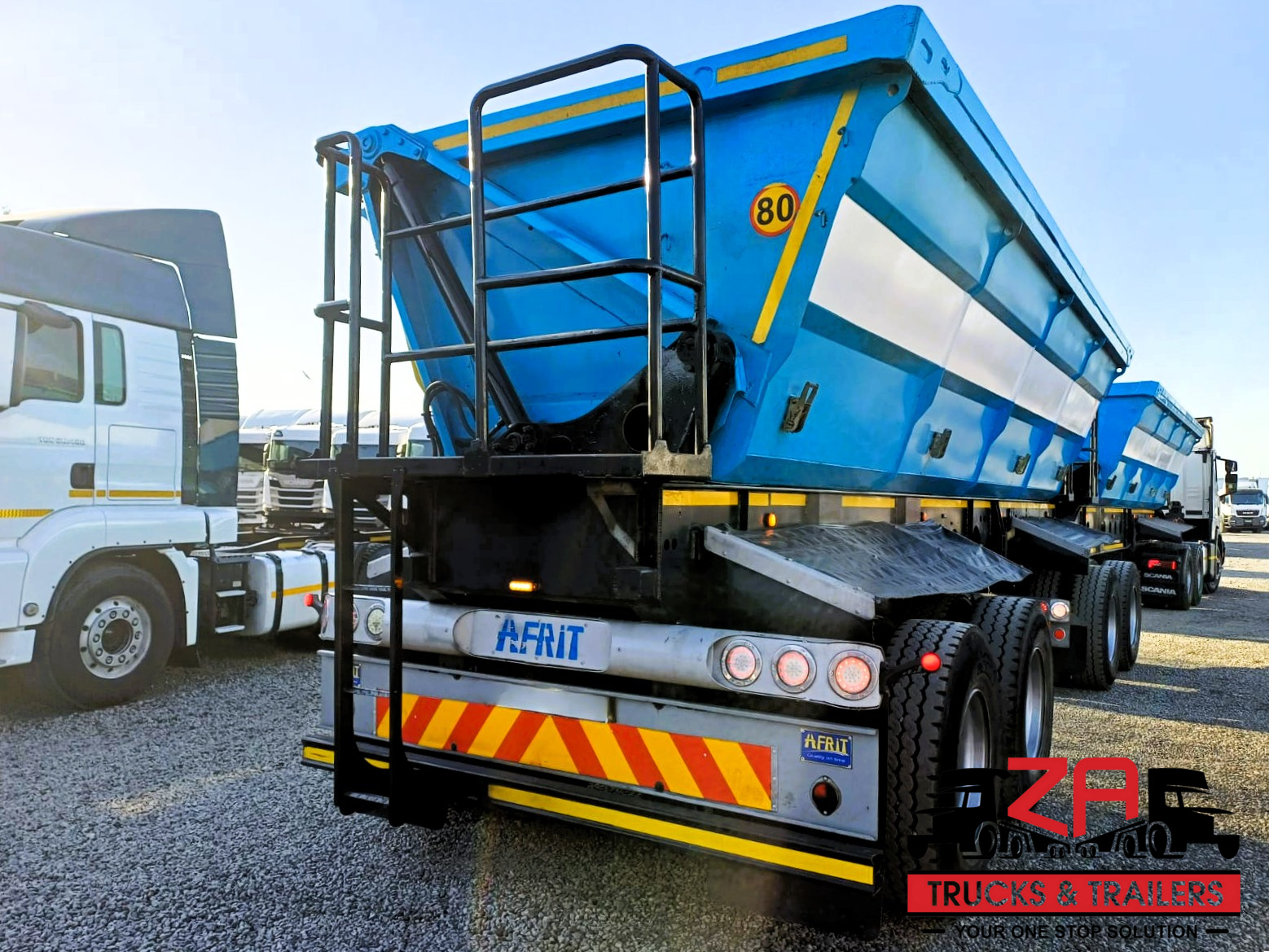 2018 AFRIT 40 CUBE SIDE TIPPER TRAILER #53195
